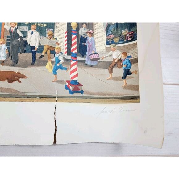 Jan Hanson Travis Main Street Circus Band Original Print 15 of 50 - Picture 13 of 16